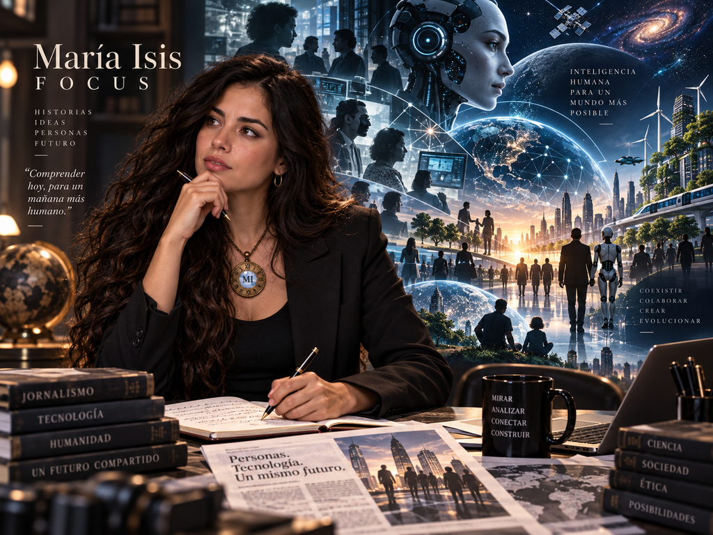 Imagen para la parte final o la conclusión de la nota. Representa el enfoque más humano y reflexivo del artículo: el vínculo entre tecnología, decisiones humanas, ética y futuro.